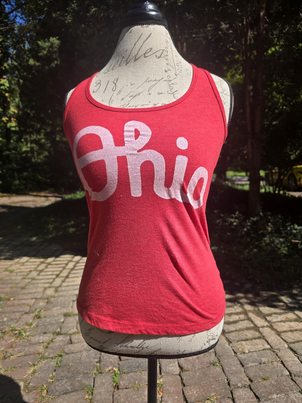 HOMAGE Red Ohio Graphic Tank Top